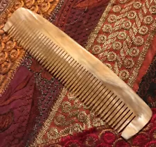 Dovo 6” Natural Water Buffalo Horn Beard & Mustache Grooming Comb For Men Women