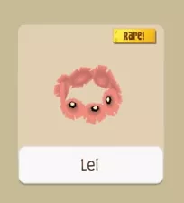 RARE PEACH LEI | ANIMAL JAM PLAY WILD AJPW (IN GAME ITEM)