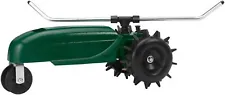 Self-Propelled Traveling Sprinkler,Tractor Self Propelled Large Lawns, Green