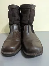 Ugg Hartsville Men's 11.5 Boots Brown Leather Sheepskin 5626