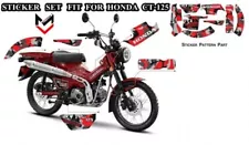 Camouflage Sticker Set for Honda CT125 Hunter Cub/Trail 125 Red