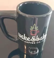 Wake and Bake Coffee Co Mug Pipe Black Spencer Gifts Unique Mug Cup Preowned