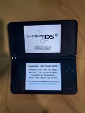 Nintendo DSi XL Handheld System - Midnight Blue- Game Included-MISSING CHARGER-