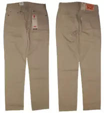 Genuine LEVIS Mens 511 Slim Fit Khakhi jeans cargo trousers pants 100% cotton