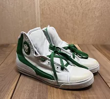 PF Flyers Glide White/Green Sz 10 Reissue Rare Colorway