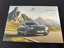 2018 Bentley New Continental GT Brochure W12 6.0 liter Cont GT Sales Catalogue