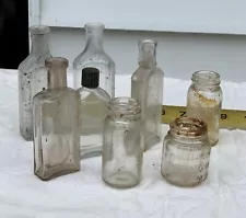 Summer Sale! Vintage glass bottles lot