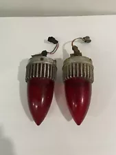 2 1959 Cadillac Red Tail Lights Original Untested AS-IS Condition as Show Pair