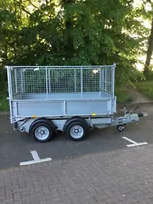 Used Ifor Williams Electric Tipper Trailer 8ft x 5ft Mesh Sides 2.7t