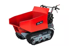 6.5HP All Terrain Track Wheel Barrow Hydraulic Assist Gas Utility Wheelbarrow