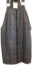 Factorie Unworn $40 Sale Plaid Checkers Dungaree Dress Layers Size M Pinafore