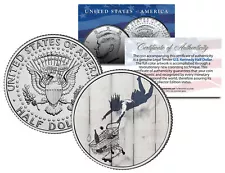 BANKSY * SHOP TILL YOU DROP * Colorized JFK Half Dollar U.S. Coin Street Art