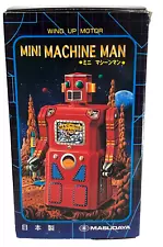 MASUDAYA 1950's Style Tin Wind-Up Motor Japanese Toy - MINI MACHINE MAN ROBOT