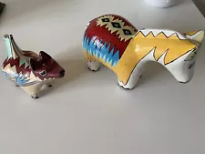 Southwestern Painted Animals - Paper Mache