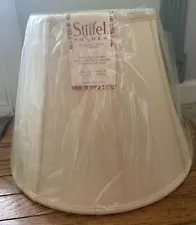 Large STIFFEL Silksheen Drum Shaped Lamp Shades New