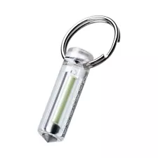 Glow Rhino Green Tritium Ember Glow Keychain Fob w/ Glass Breaker Tip & Keyring