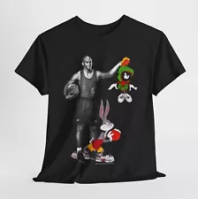 Michael Jordan Space Jam Marvin the Martian & Bugs Bunny Loony Toons T-Shirt