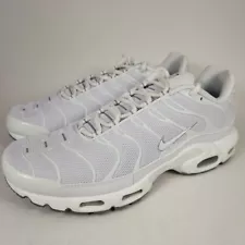 Nike Air Max Plus Men's Size 10 Great Condition White Cool Grey 604133-139