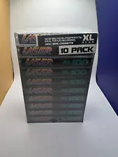 Laser XLPlus 100 Minute Cassette Tapes 10-Pack BRAND NEW Old Stock, SEALED!