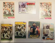 Walter Payton, Lot of 7 Cards ( Sweetness )