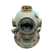 Diving Helmet (Brown with rust green)