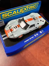 Scalextric C3325 Ford GT40 Gulf Livery 2012 USA Exclusive #2 1/32 Slot Car