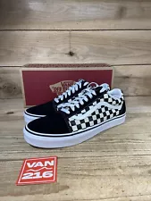 NEW SZ 11: MEN'S VANS OLD SKOOL PRIMARY CHECKER BOARD BLACK WHITE VN0A38G1P0S