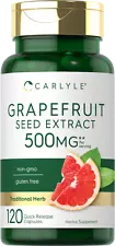 Carlyle Grapefruit Seed Extract 500 mg 120 Capsules – Maximum Strength