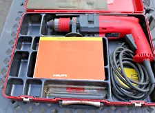 Hilti TM8 Hammer Concrete & Steel Drill Hard Case, Manual, Bits NICE WORKS