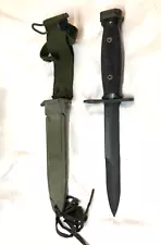 Original US Military Issue Vietnam War BOC M7 Bayonet with Scabbard, NOS