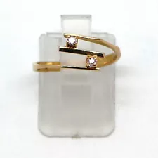 18k Yellow Gold Pink Tourmaline Ladies Ring