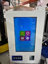 Touchscreen Mini-Vending Machine, with wall mounting kit.