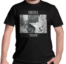 Nirvana Bleach T Shirt OFFICIAL Kurt Cobain Grunge Album Cover Art NEW Large