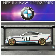 GENUINE BMW MINICHAMPS JAHRE 3.0 CSL MODEL 1:18 NEW DISPLAY GIFT 80432864218