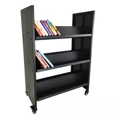 Returned Item Doublesided Metal Book Cart Library Cart