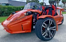 ORANGE ORCA SS Reverse Trike 72v LITHIUM Auto Cycle Golf Cart FAST street legal