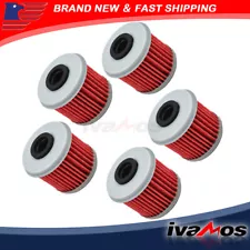 5x Oil Filter Filters For Honda CRF150R CRF150RB CRF250R CRF250X CRF450R CRF450X