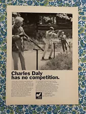 Vintage 1966 Charles Daly Family Shooting Shotguns Print Ad