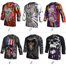 3/4 Sleeve Motocross Cycling Jersey MTB Bike Shirt Motorcycle Downhill Mountain