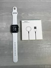 Apple Watch Series 2 38mm Stainless Steel Case White Sport Band