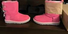 Girl's Boots UGG Kids Bailey Bow II LIMITED EDITION COLOR Size 2, New Never Worn