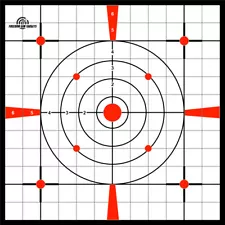 25x Paper Shooting Target Gun Range Rifle Pistol Handgun Rifle Sighting 13x13