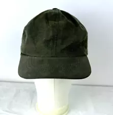 FILSON Hunting Cap Hat Green Fitted With Ear Flap 100% Cotton Men's Size XL