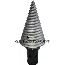 AUGER LOG SPLITTER CONE / BIT Skid Steer Loader Excavator Wood Screw 2" HEX