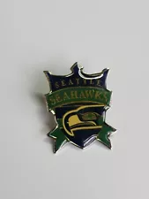 Seattle Seahawks Souvenir Lapel Pin Blitz the Seahawk on a Shield