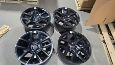 22" Dodge Ram 1500 Rims OEM Stock Set 4 Black 2684 Limited Laramie Truck w/TPMS