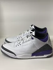 Jordan 3 ‘Dark Iris’ White/ Black/ Iris Purple/ Cement Grey Sz 13 worn Once