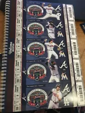 2017 ATLANTA BRAVES SEASON TICKET STUB PICK YOUR GAME SUN TRUST STADIUM INCIARTE