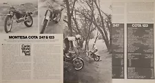 1973 Montesa Cota 247 123 4p Motorcycle Test Print Article