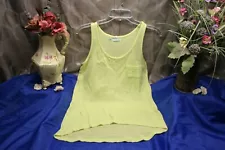 Maurices Women Green Sheer Tank Top Size Medium shirt halter cami beach Sale*